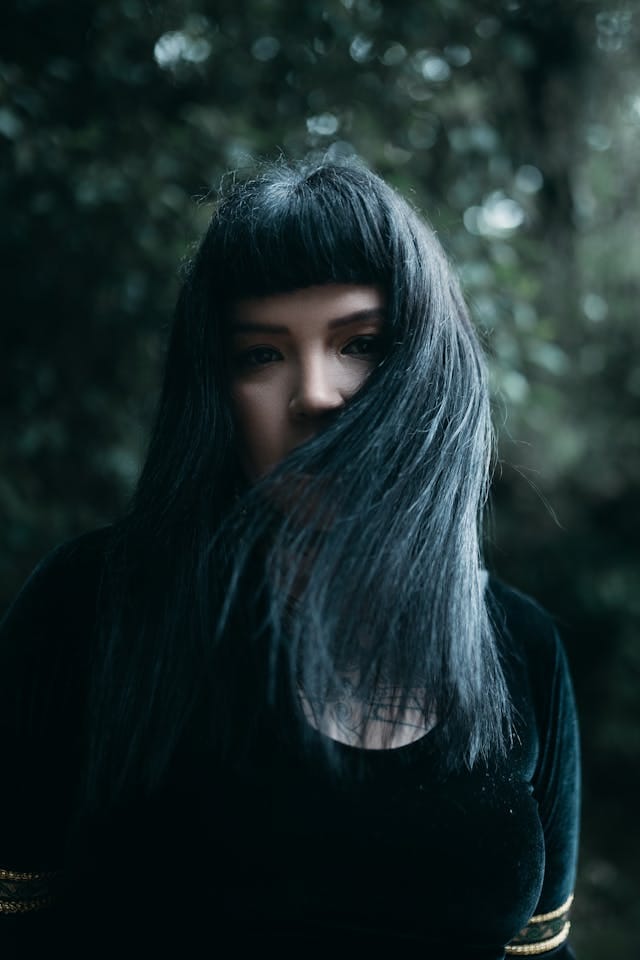 Professional hair care products results on curly hair type.