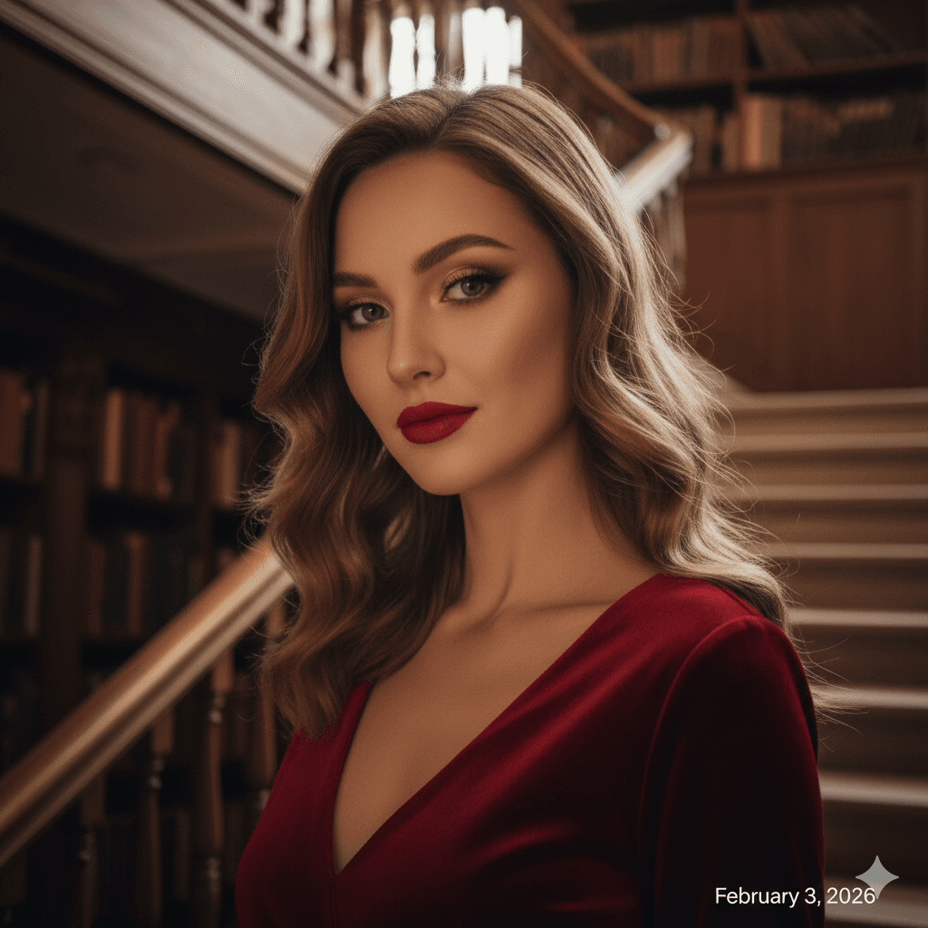 Click your image and set the Alt Text to: "Model results after following a glass skin routine.