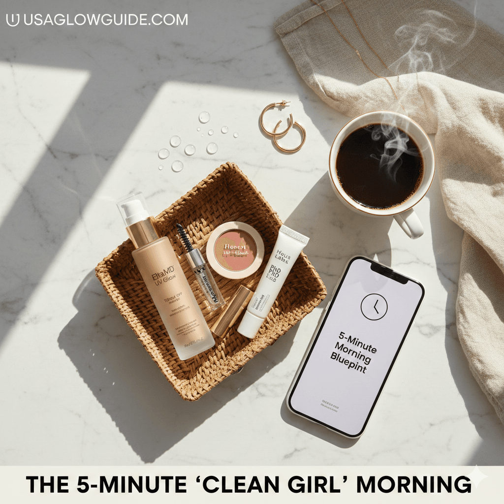The 5-Minute “Clean Girl” Morning Routine: Low-Maintenance Beauty for Busy Americans
