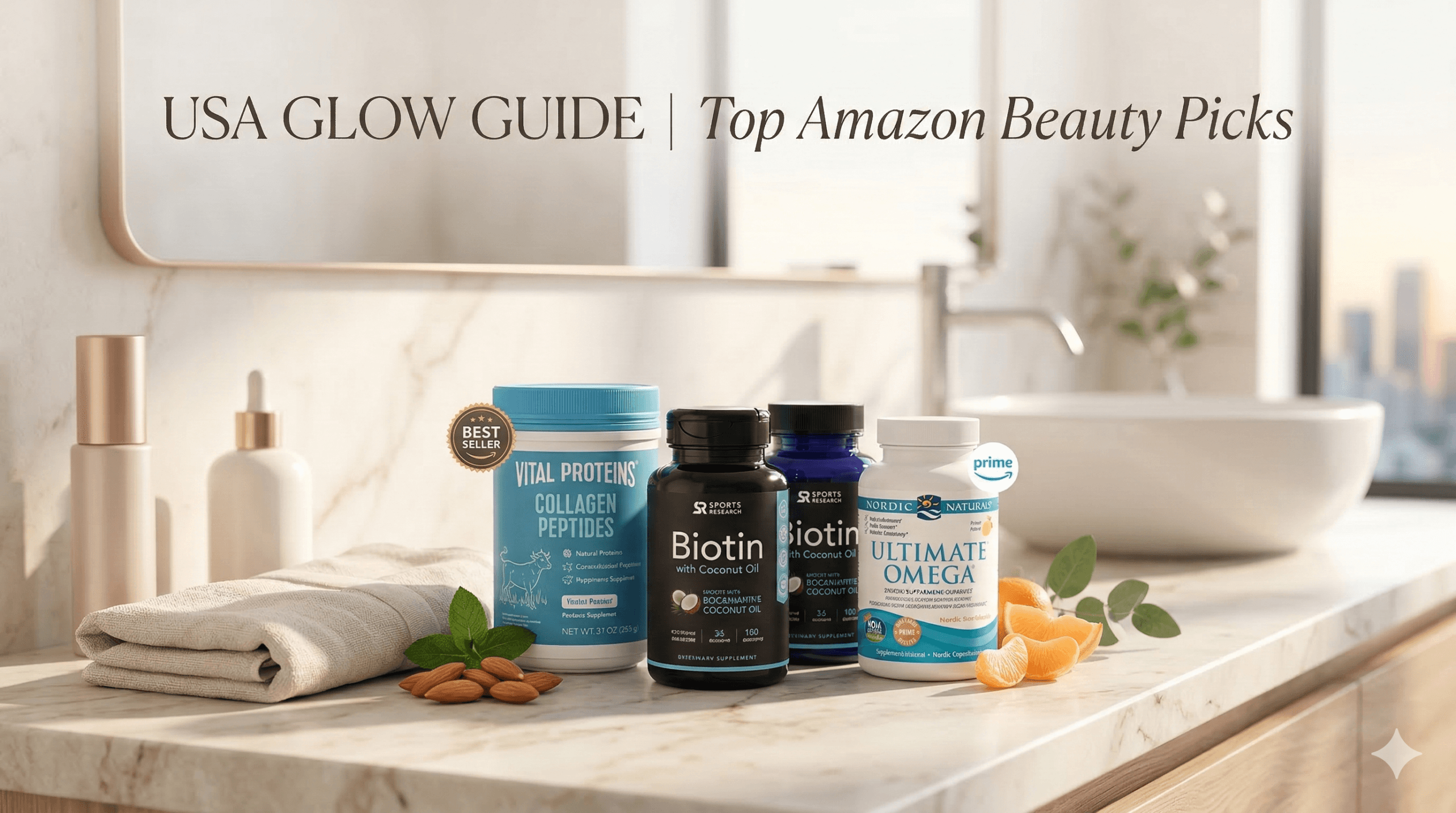The Best Beauty Supplements on Amazon for Glowing Skin & Hair (2026 Edition)