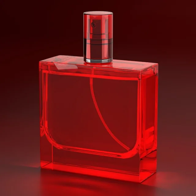 PHLUR Strawberry Letter Eau de Parfum in its signature red glass bottle, a popular strawberry gourmand fragrance for 2026.