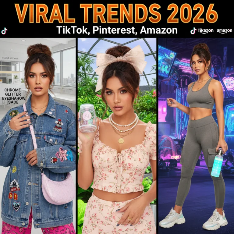 Latest 2026 viral trends from TikTok, Pinterest, and Amazon in beauty and fashion.